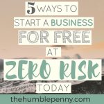 5 Ways to Start a Business for Free at Zero Risk